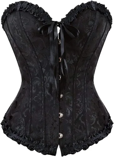 Vista 10 de EVAbaby Corsé sexy con huesos florales para mujer, corsé moldeador de cuerpo