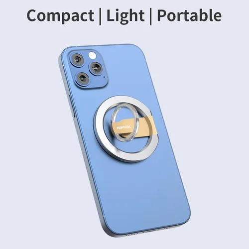 Vista 9 de RapidX Snapo - Agarre y soporte magnético 2 en 1 para teléfono, soporte con soporte ajustable, MagSafe compatible con iPhone 14, 13, 12 Pro, Pro