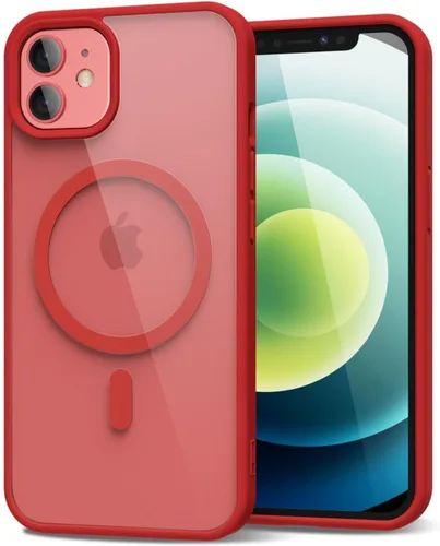 Vista 29 de oakxco Funda magnética transparente compatible con Magsafe, bonita funda delgada y transparente de poliuretano termoplástico no amarillenta, carcasa