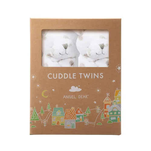 Vista 11 de Set de muñecos para abrazar Angel Dear, Cuddle Twins., Azul Elephant