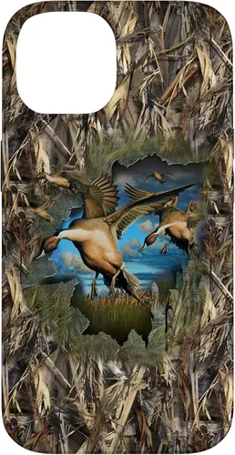 Vista 4 de Carcasa para iPhone 17, diseño de camuflaje de caza de aves acuáticas