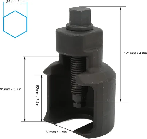 Vista 4 de Arrache Rotule Poids Lourd,Extractor de herramienta separadora de rótula resistente, herramienta de extracción de rótulas, herramienta de camión
