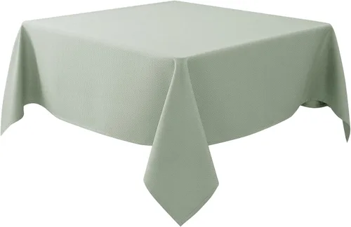 Vista 19 de Biscaynebay Auqa - Mantel cuadrado de 54 x 54 pulgadas, mantel de tela con tarjeta azul Auqa, pequeño, plegable, resistente al agua, para cocina