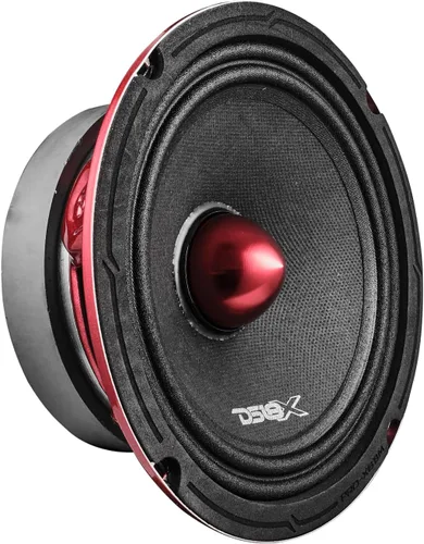 Vista 22 de Altavoz DS18 PRO de rango medio, cúpula en compresión de aluminio roja, altavoces de puerta de audio de alta calidad para auto o camión sistema