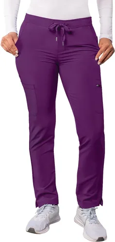 Vista 24 de Adar Addition Scrubs para mujer - Pantalones ajustados de yoga con cordón, para mujer Negro