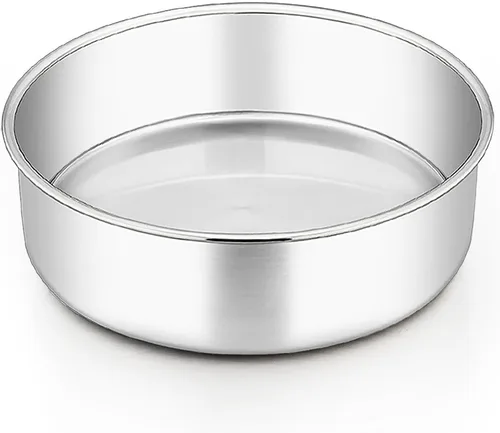 Vista 8 de TeamFar Molde para pasteles de 6 pulgadas, 6 "x 3" de acero inoxidable