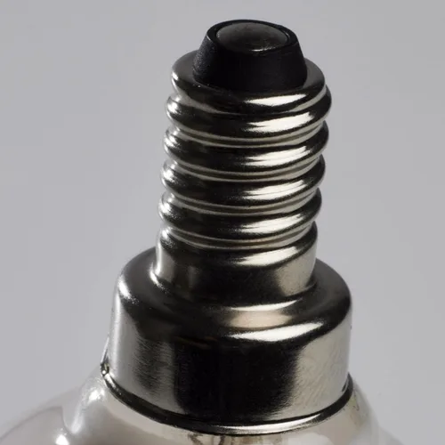 Vista 2 de Satco Bombilla LED E12 de 5.5 W, 2700 K, clasificación de 15000 horas, regulable