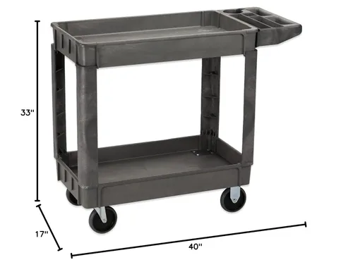 Vista 12 de Carlisle FoodService Products UC401823 - Carrito utilitario o de servicio, capacidad de 500 libras, 40 x 17 x 33 pulgadas (largo x ancho x alto)