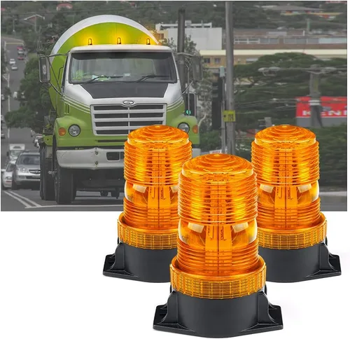 Vista 10 de Luz de emergencia Xprite, luz indicadora, baliza de emergencia intermitente de 30 LED estroboscópica de 15 W, para techo de autobús, camión, auto