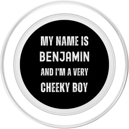 Vista 2 de Benjamin Funny Joke Very Cheeky Boy For Family or Friends PopSockets MagSafe PopGrip for iPhone