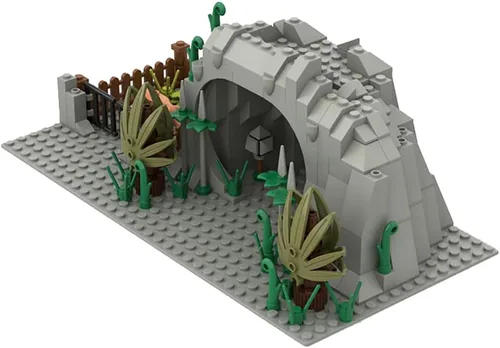 Vista 3 de Montain Cave - Bloques de construcción de guerra, kit de construcción de bricolaje compatible con todas las principales marcas (#3)