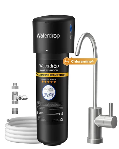 Vista 13 de Waterdrop 15UA - Sistema de filtro de agua para debajo del fregadero, 2 años, reduce el plomo, el cloro, el mal sabor y el olor, filtro de agua
