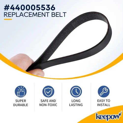 Vista 3 de KEEPOW Correa de vacío para limpiador de alfombras Hoover Dual Power Max FH51000, FH51001, FH51002, FH51010, FH51000RM, FH51000NC, FH51001, FH54000