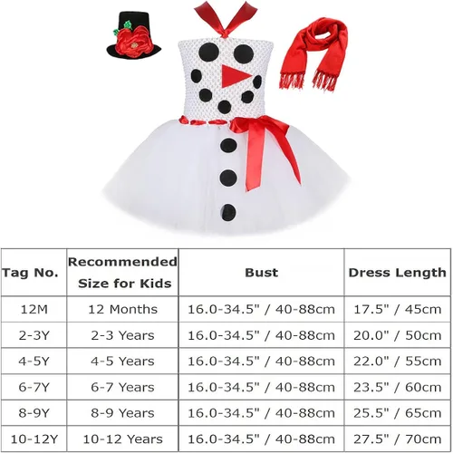 Vista 6 de IMEKIS Girls Christmas Santa Elf Costume Halloween Tutu Dress with Elf Hat Cosplay Xmas Holiday Outfits for Kids 2-12T