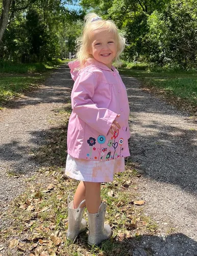 Vista 5 de Arshiner Chamarra impermeable con capucha para niña, para bebé y niño
