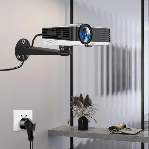 Vista 8 de 2-Be-Best Soporte de pared ajustable para proyector, 7.87 pulgadas de longitud, 7.8 libras, carga 360 rotación, soporte para cámara de proyector