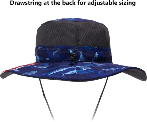 Vista 3 de BASSDASH Sombrero de pesca solar UPF 50+ resistente al agua con solapa desmontable para el cuello