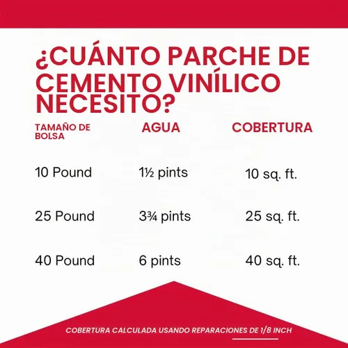 Vista 5 de Akona Parche de cemento de vinilo, 10 libras