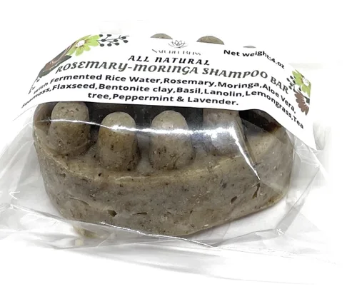 Vista 5 de Barra de champú Rosemary-Moringa Acondicionamiento natural