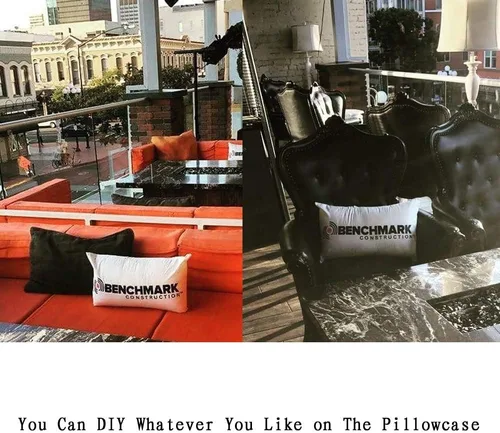 Vista 2 de Paquete de 8 fundas de almohada decorativas 100% de algodón, cómodas y sólidas, para Navidad, Halloween, sofá