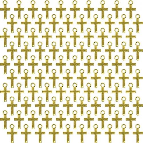 Vista 9 de Zirconia Crystal Rhinestone Cross Charms for Jewelry Making Bracelet Necklace Choke Earring Pendant Key Chain Craft Supplies DIY Accessories