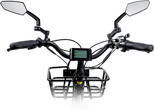 Vista 5 de Addmotor Espejos de bicicleta, 1 par de montaje para manillar de espejo de bicicleta, espejo giratorio ajustable de 360°, HD, espejo retrovisor