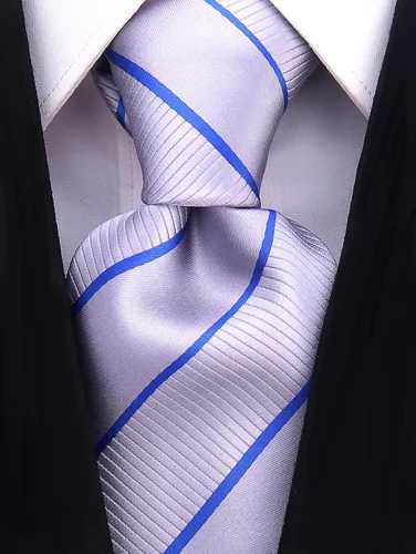Vista 8 de Scott Allan - Corbatas de rayas para hombre - Corbata tejida para hombre
