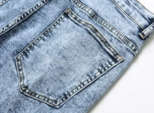 Vista 4 de DSDZ Streetwear - Pantalones vaqueros elásticos para hombre, diseño vintage