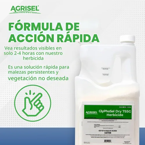 Vista 3 de Agrisel GlyPhoSel Pro - Herbicida seco, de acción rápida, seguro