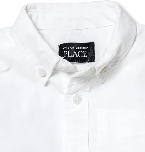 Vista 2 de The Children's Place Camisa Oxford de manga corta para niño