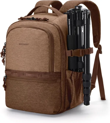 Vista 12 de BAGSMART Mochila para cámara, DSLR SLR SLR - Bolsas para cámara pequeña para fotógrafos compatibles con Sony Canon Nikon, correa para el hombro