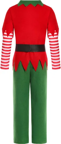 Vista 2 de Disfraz de elfo para niños, traje de Navidad