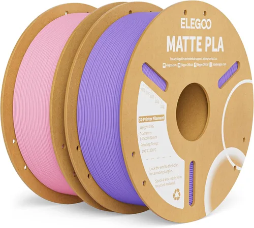 Vista 22 de ELEGOO Paquete de filamento de impresora 3D PLA mate 22 lbs 0.07 in