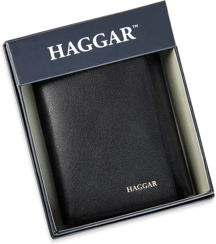Vista 7 de Haggar Billetera triple RFID de cuero para hombre