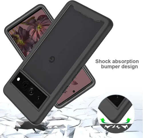 Vista 4 de AKABEILA Funda compatible con Google Pixel 7, compatible con Google Pixel 7, carcasa de 360° de cuerpo completo a prueba de golpes