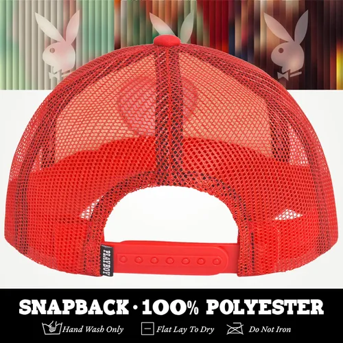 Vista 5 de Concept One Playboy Trucker - Gorra de béisbol ajustable de malla con ala curvada