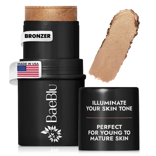 Vista 10 de BaeBlu Tinte orgánico para mejillas, 100% natural, vegano, sin gluten, crema bronceadora en barra, fabricado en Estados Unidos, puesta de sol