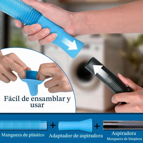 Vista 3 de Kit limpiador de ventilación de secadora de 4 piezas con accesorio