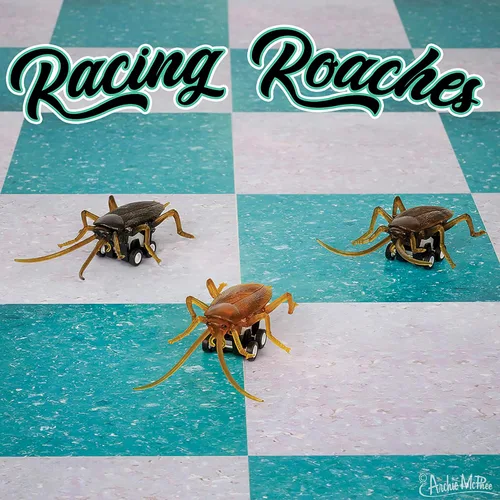Vista 2 de Archie McPhee Juego de 3 piezas de cucarachas de carreras, regalo de mordaza noved