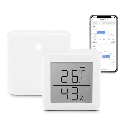 Vista 9 de SwitchBot Termómetro higrómetro inteligente, higrómetro medidor de humedad interior, sensor de punto de rocío/VPD/humedad absoluta, monitor