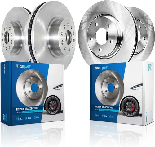 Vista 26 de Detroit Axle - 4WD - Rotores de disco delantero de 13.031 in de repuesto para Ford Excursion F-250 F-350 Super Duty 1999-2004 - Juego de 3 piezas