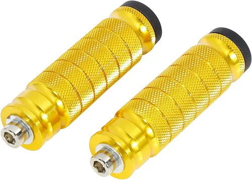 Vista 7 de F FIERCE CYCLE 1 par de reposapiés de aluminio de 6mm para motocicleta, set trasero plegable, reposapiés para motociclismo, estribo negro