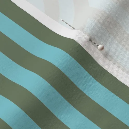 Vista 5 de Spoonflower Fabric Modern Stripe Abstract Waves on Petal Cotton Fat Quarter Arches Blue Mod Lines Ocean Use for Sewing Quilting Apparel Home