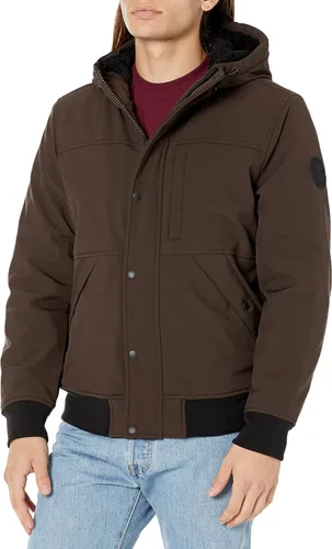 Vista 9 de Chaqueta para Hombre de Levi's, Bomber con Capucha y Forro de Sherpa Suave