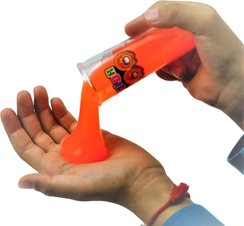 Vista 4 de JA-RU Dr. Wacko's Mad Lab Slime Kit (8 tubos de colores neón surtidos) Slime no pegajoso para niños. Juguetes sensoriales para aliviar el estrés.