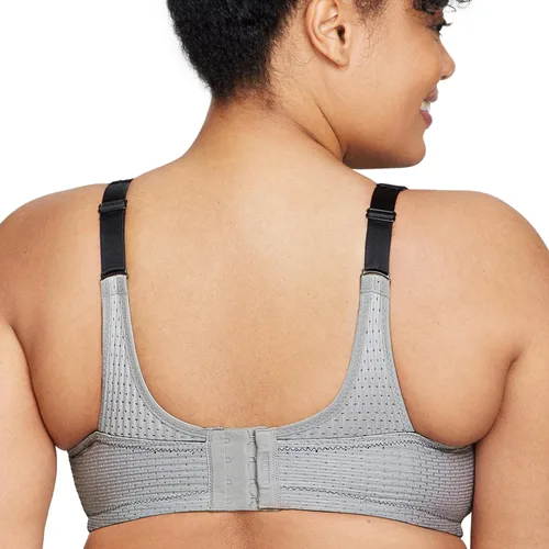 Vista 2 de Glamorise Sujetador deportivo de doble capa con control personalizado para mujer