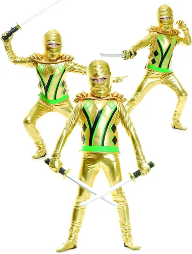 Vista 3 de Rubies Toddler Gold Ninja Avengers Series III Costume