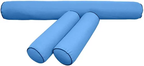 Vista 4 de *Solo funda* Funda de almohada estilo 6 para cuna de 50 x 8 pulgadas, ribete ribete de contraste AD102