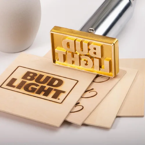 Vista 8 de STAMTECH Hierro eléctrico personalizado de marca para madera, sellos de letras para quemar madera, herramientas de madera para alimentos de cuero