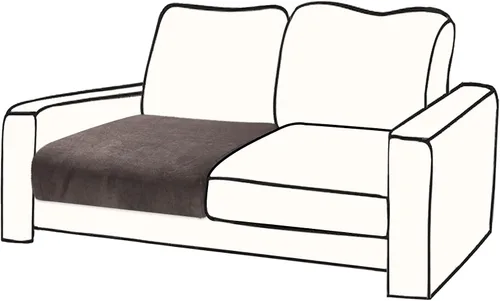 Vista 21 de BT.WA Funda de Cojín de Sofá de Terciopelo 1 Pieza Funda de Cojín de Asiento Elástica Funda de Sillón Fundas Separadas de Sofá Seccional Protector